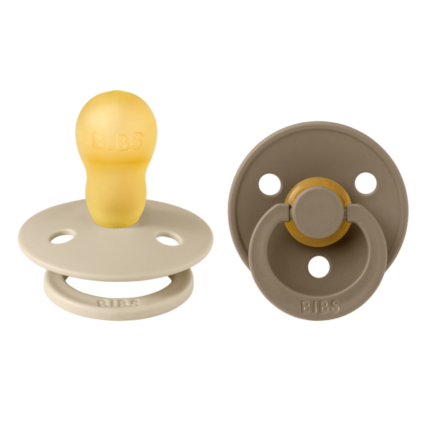 BIBS ΣΕΤ ΠΙΠΙΛΕΣ 2ΤΜΧ – COLOUR – VANILLA/DARK OAK – ΣΤΡΟΓΓΥΛΗ No3