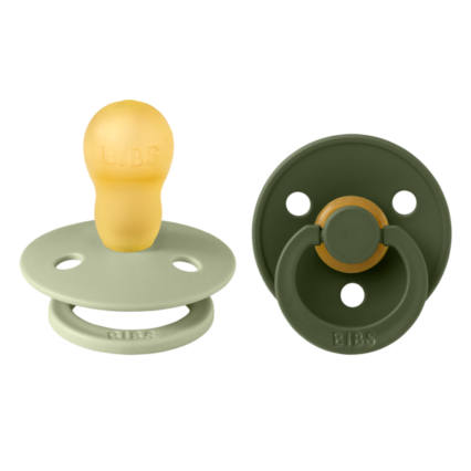 BIBS ΣΕΤ ΠΙΠΙΛΕΣ 2ΤΜΧ – COLOUR – SAGE/ HUNTER GREEN – ΣΤΡΟΓΓΥΛΗ No3