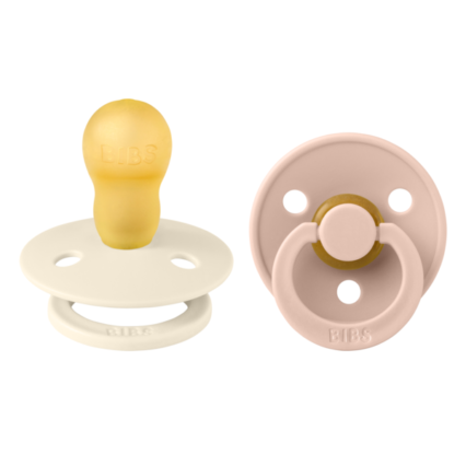 BIBS ΣΕΤ ΠΙΠΙΛΕΣ 2ΤΜΧ – COLOUR – IVORY / BLUSH – ΣΤΡΟΓΓΥΛΗ No3