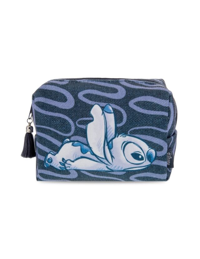 STITCH DENIM COSMETIC BAG - Image 2