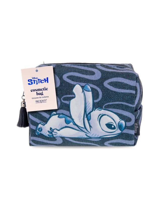 STITCH DENIM COSMETIC BAG