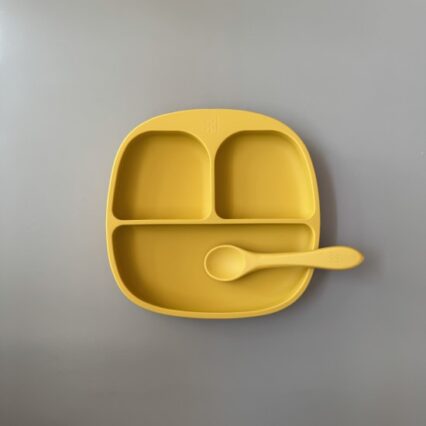Baby Led Weaning Set Plate + Spoon Curry