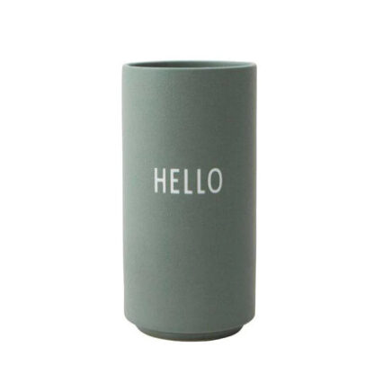 Βάζα πορσελάνης Green Hello 11x5.5 εκ