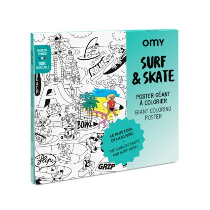 OMY. Αφίσα γίγας για ζωγραφική Surf and Skate