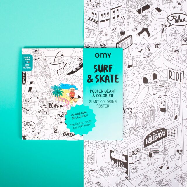 OMY. Αφίσα γίγας για ζωγραφική Surf and Skate - Image 3