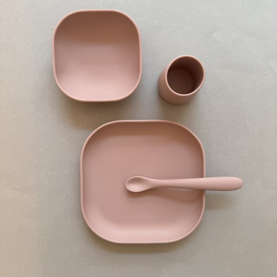 TINY FEEDER KIT FOR NEWBORN LIGHT PINK 6-12m Εκπαιδευτικό Σετ Φαγητού για βρέφη - Image 2