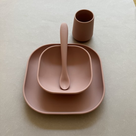 TINY FEEDER KIT FOR NEWBORN LIGHT PINK 6-12m Εκπαιδευτικό Σετ Φαγητού για βρέφη - Image 3