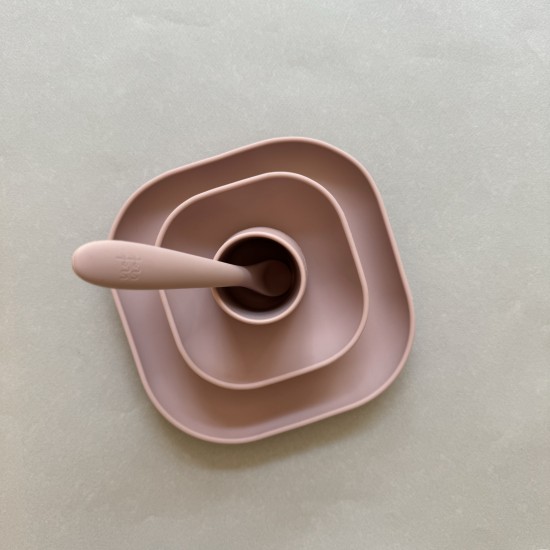 TINY FEEDER KIT FOR NEWBORN LIGHT PINK 6-12m Εκπαιδευτικό Σετ Φαγητού για βρέφη - Image 4