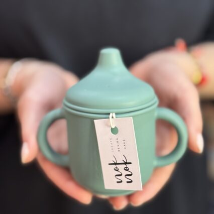 Silicone Sippy Cup with handles.