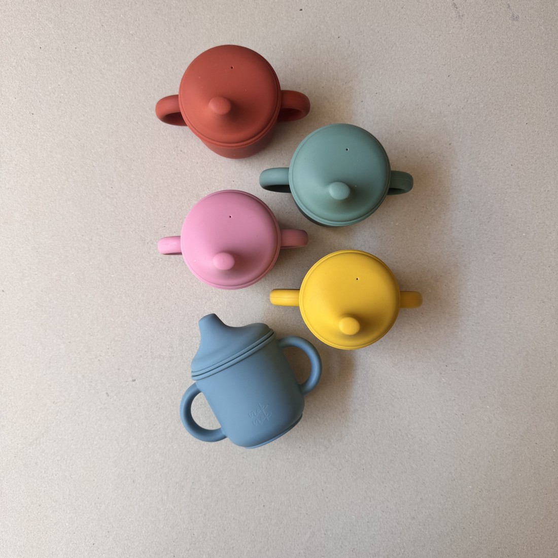 Silicone Sippy Cup with handles Kίτρινο - Image 3
