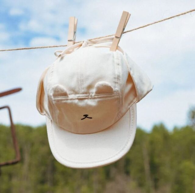 KiETLA: Camper Καπέλο Τύπου Λεγεωνάριου με προστασία UPF50+ - Αρκουδάκι Άσπρο (0-2 ετών) - Image 3