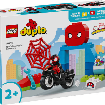 LEGO Spiderman duplo περιπέτεια με μοτοσικλέτα του σπιν