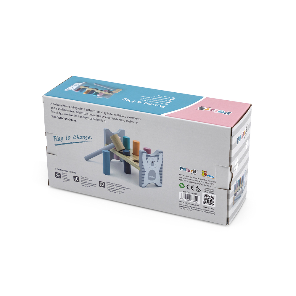 Viga ξύλινη βάση με σφυράκι για καρφώματα - Image 7