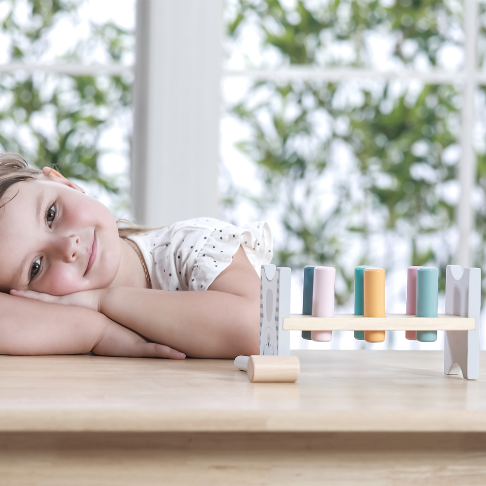 Viga ξύλινη βάση με σφυράκι για καρφώματα - Image 5