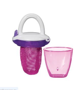 munchkin deluxe fresh food feeder πιπίλα ταΐσματος - ροζ
