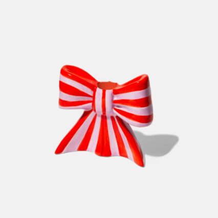 Bow Collection | Κηροπήγιο Large - Ροζ, Κόκκινο