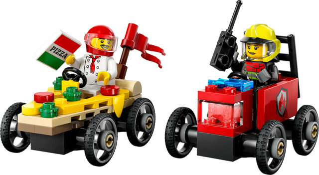 LEGO® CITY ΠΑΚΕΤΟ ΑΓΩΝΙΣΤΙΚΩΝ ΑΥΤΟΚΙΝΗΤΩΝ - ΦΟΡΤΗΓΑΚΙ ΠΙΤΣΑΣ VS. ΠΥΡΟΣΒΕΣΤΙΚΟ ΦΟΡΤΗΓΟ - Image 7