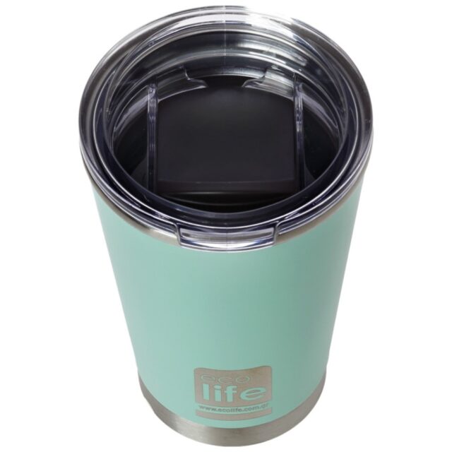 Ecolife Coffee Cup Ανοξείδωτο Ποτήρι Θερμός Mint 370ml - Image 2