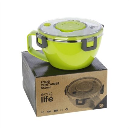 ECOLIFE Πράσινο φαγητοδοχείο-θερμός 850ml | Με χώρισμα
