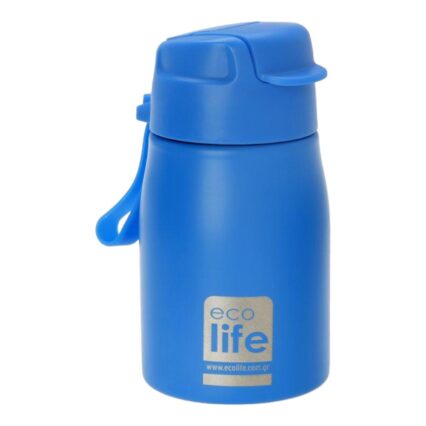 Ecolife Blue Παγουράκι 400ml | Eσωτερικό Καλαμάκι