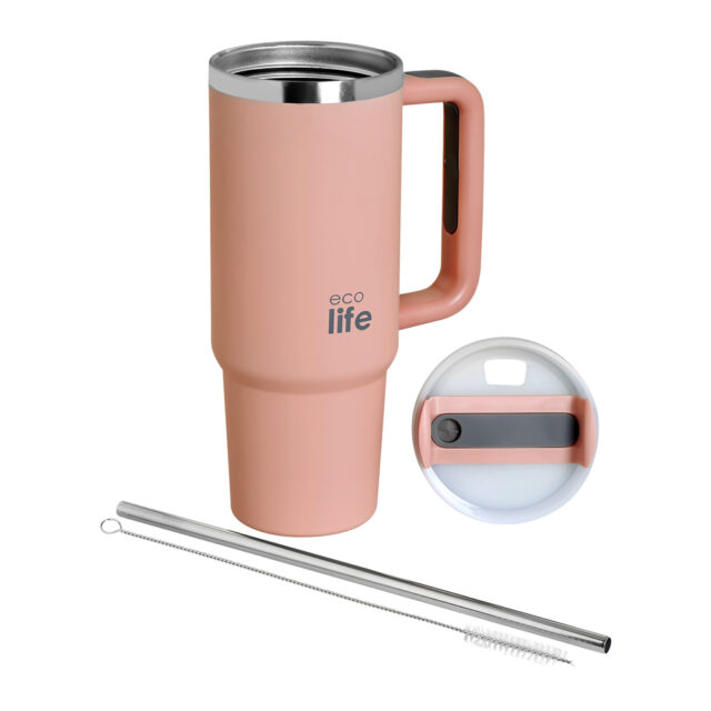 Ecolife Ανοξείδωτο Θερμός 900ml |FLAMINGO PINK - Image 2