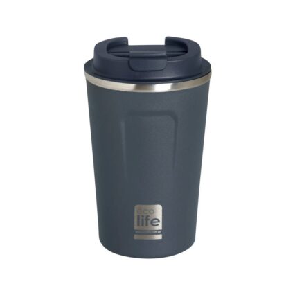 Ecolife® Coffee Cup Ποτήρι Θερμός 370ml- Dark Blue