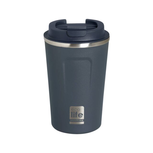 Ecolife® Coffee Cup Ποτήρι Θερμός 370ml- Dark Blue