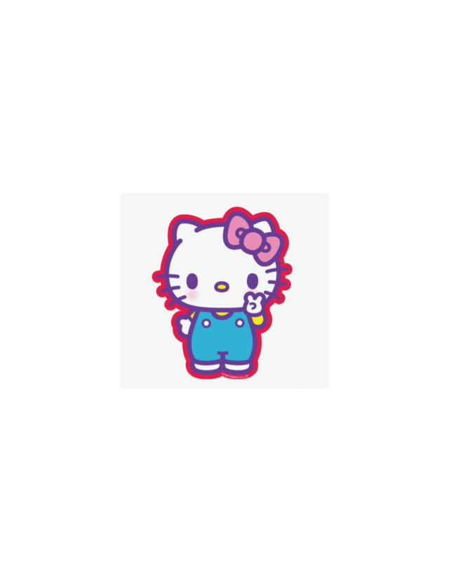 HELLO KITTY PEACE SIGN VINYL