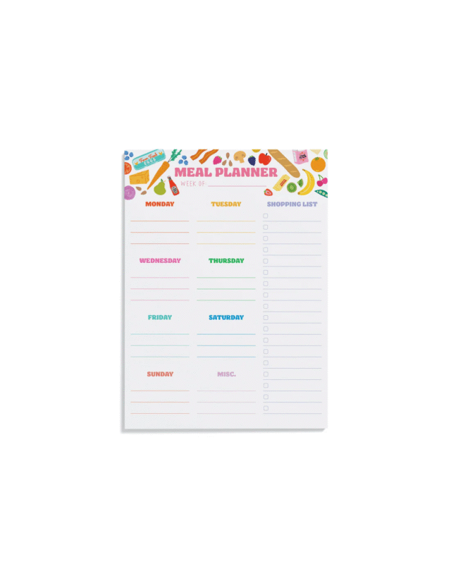 MEAL PLANNER NOTEPAD