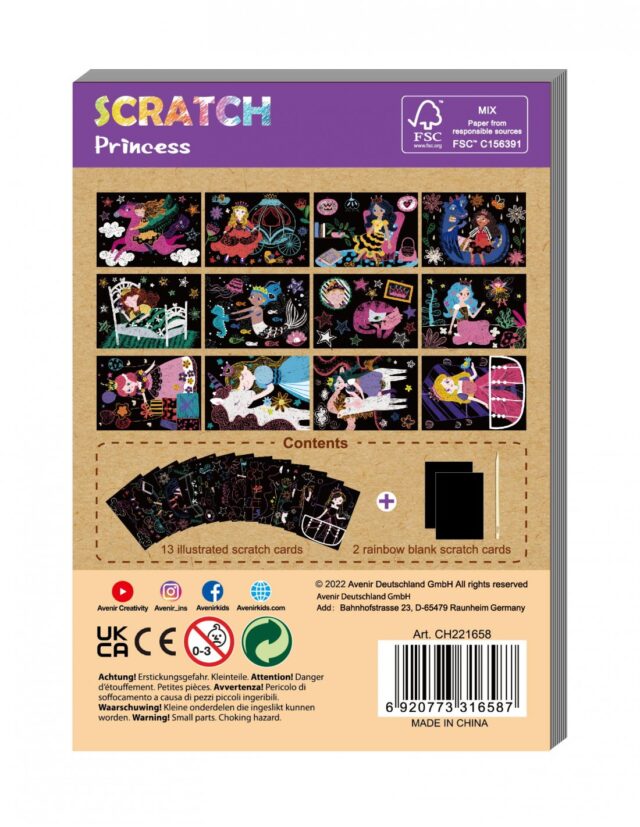 MINI SCRATCH BOOK-PRINCESS - Image 2