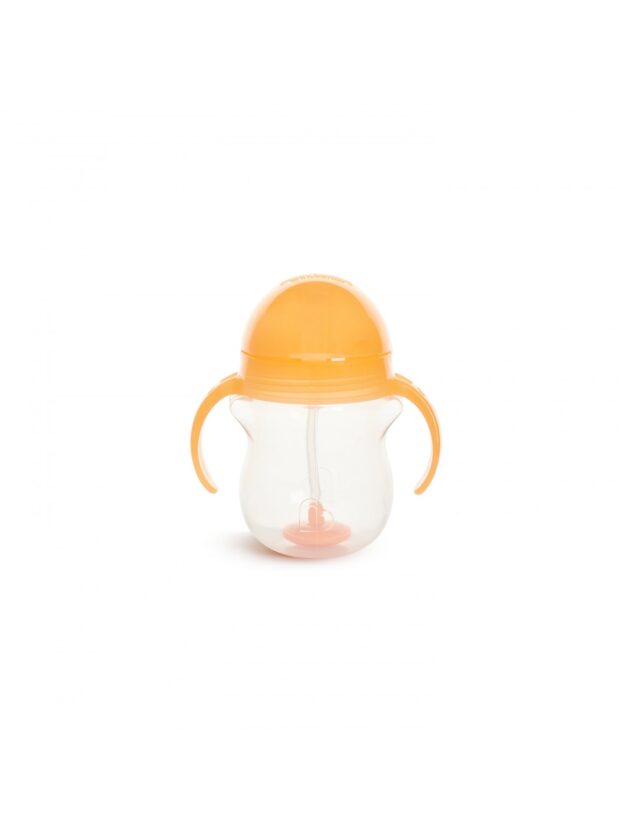 Κύπελλο με καλαμάκι Munchkin 6m+ 207ml πορτοκαλί - Image 3