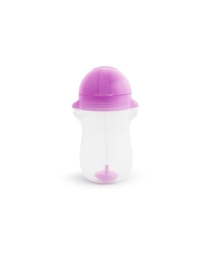 Εκπαιδευτικό Ποτήρι με Καλαμάκι 296ml Tip n Sip Tall Purple Munchkin 90144 - Image 3