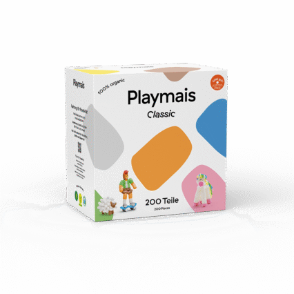Playmais: 200 τεμάχια σφουγγαράκια για ελεύθερο παιχνίδι - Κατασκευή από καλαμπόκι