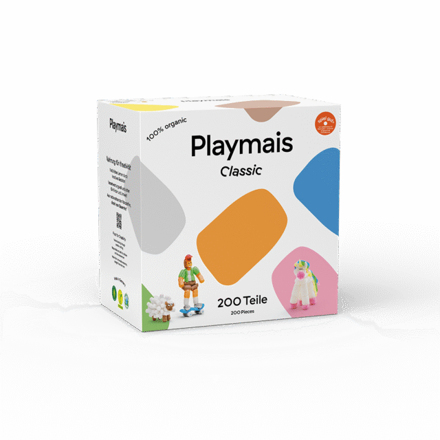 Playmais: 200 τεμάχια σφουγγαράκια για ελεύθερο παιχνίδι - Κατασκευή από καλαμπόκι