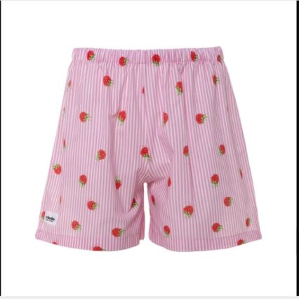 RASPBERRY STRIPES SHORTS S/M