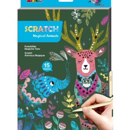 A4 SCRATCH BOOK - MAGICAL ANIMALS
