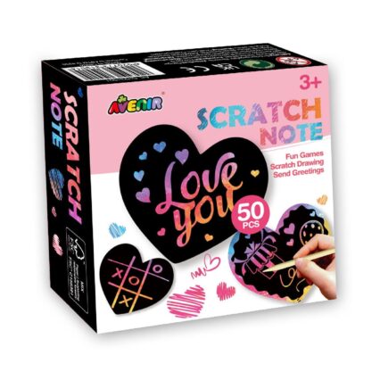 SCRATCH HEART NOTE