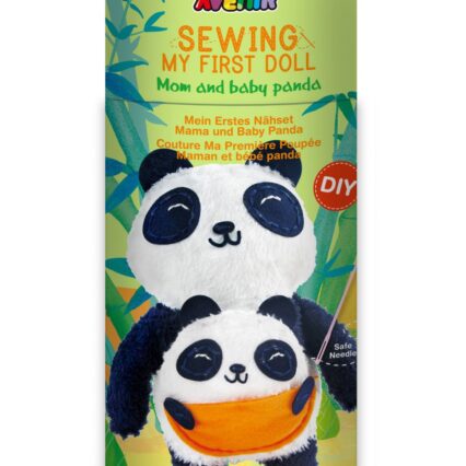 Sewing Doll Panda and Baby