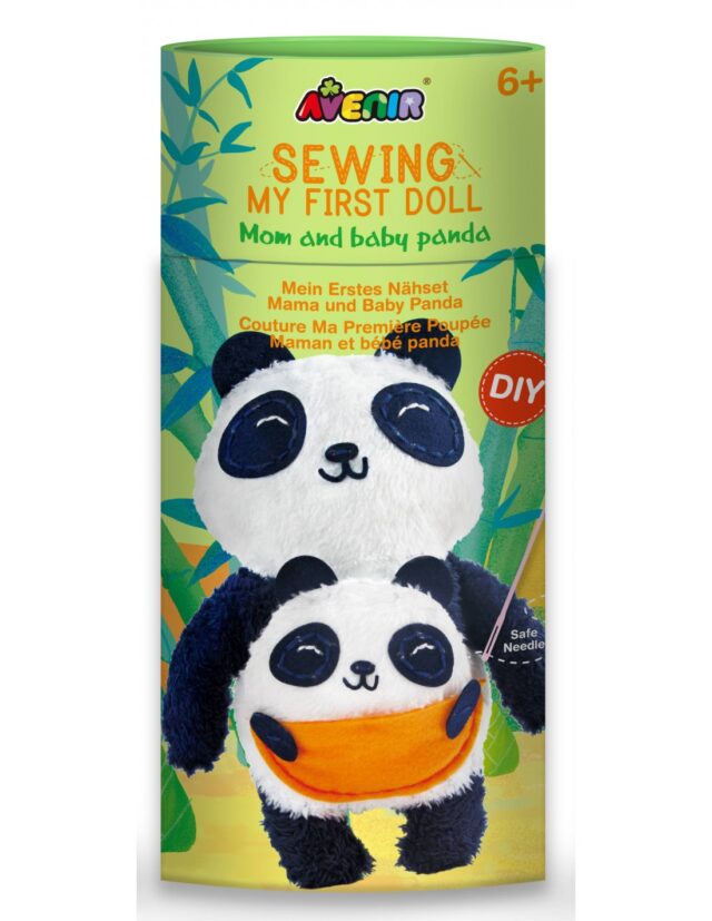 Sewing Doll Panda and Baby