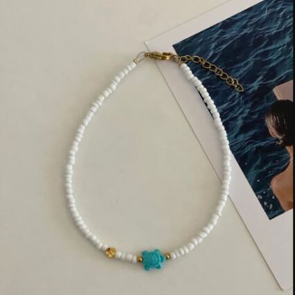 Blue Turtle Anklet