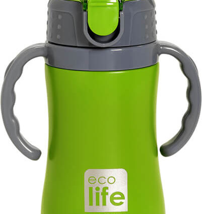 ΑΝΟΞΕΙΔΩΤΟ ΠΑΙΔΙΚΟ ΘΕΡΜΟΣ ECOLIFE THERMOS KIDS 300ML ΠΡΑΣΙΝΟ