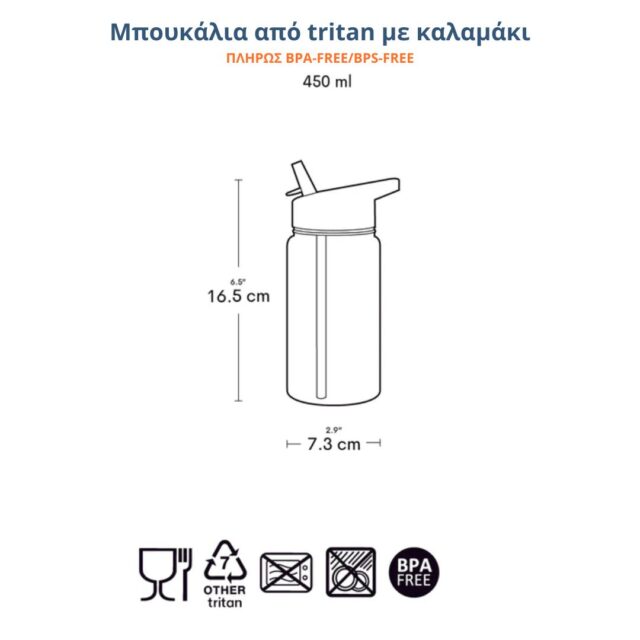 A little lovely company: Παγούρι Tritan 450ml Unicorn Dreams - Image 3