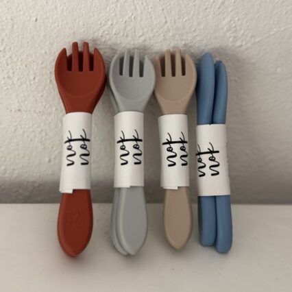 Set Silicone Spoon + Fork Pepe