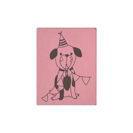 COLOP Arts & Crafts May & Berry Stamp - Dog (pink) 35x45mm