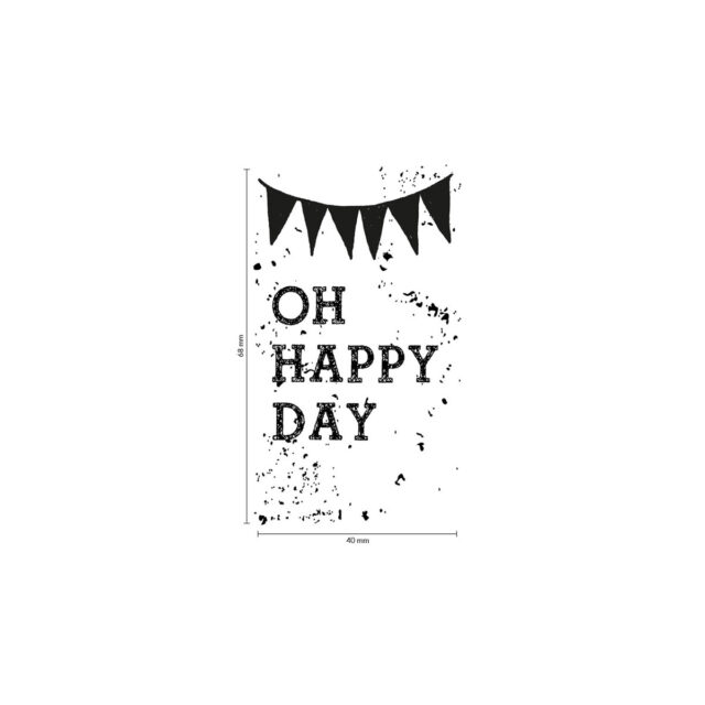 COLOP Arts & Crafts Vintage Stamp Oh happy day - Image 3