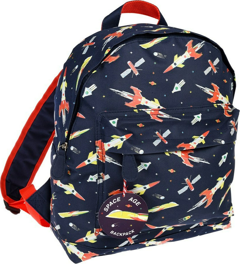 Rex London Space Age Σχολική Τσάντα Πλάτης Νηπιαγωγείου Μπλε