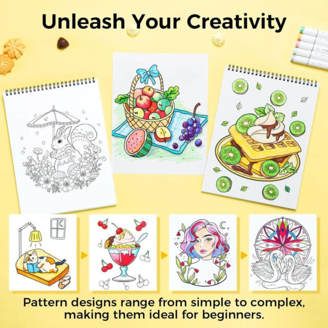 Ohuhu Bleedproof Coloring Book – My Simple Pleasure - Image 5
