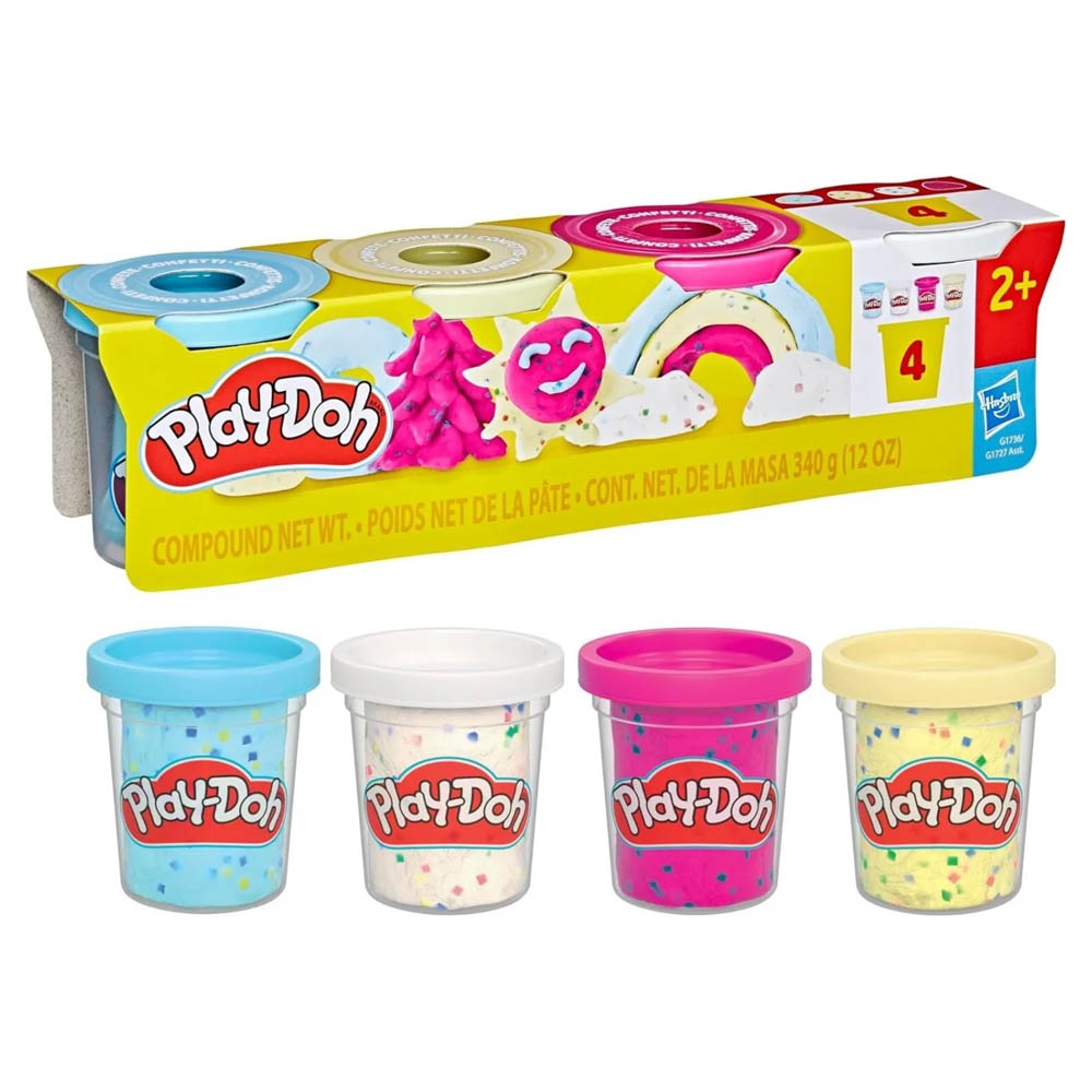Hasbro Play-Doh Specialty 4 Confetti Compound (G1727 / G1736)