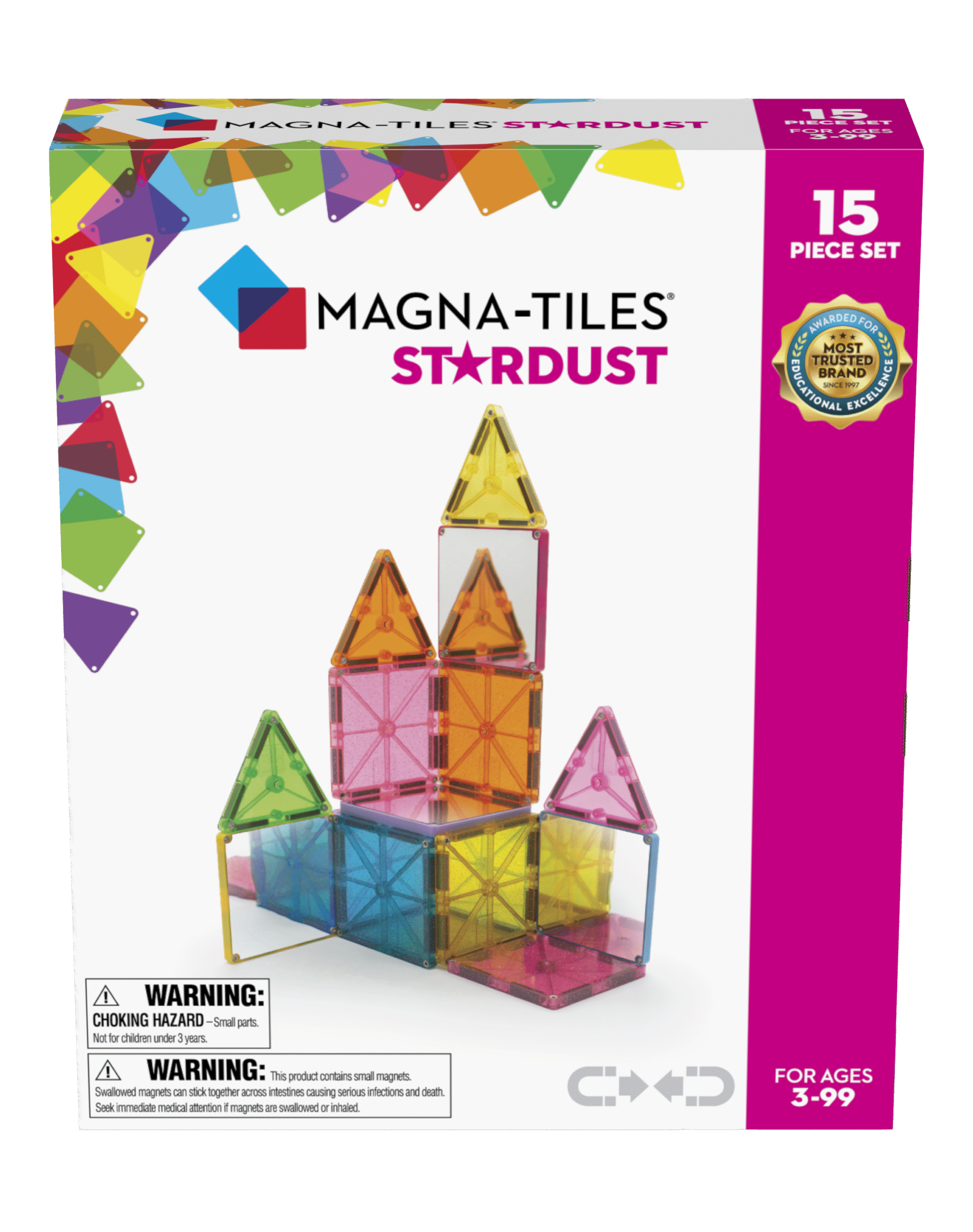 MAGNA-TILES® Stardust 15 Κομμάτια Set