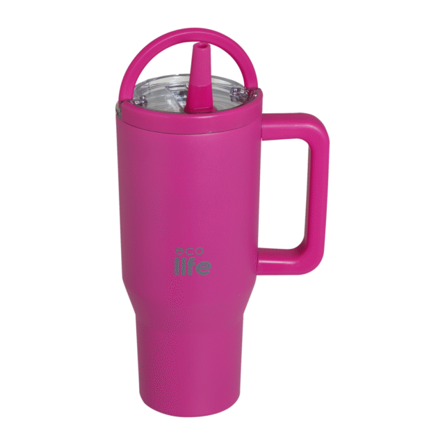 Neon Magenta 900ml (2Handles Lid) - Image 2